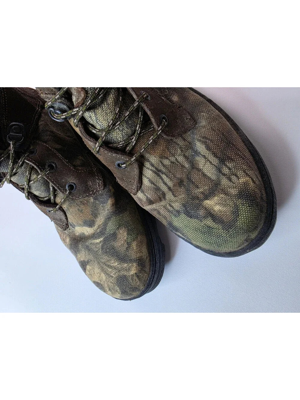 Rocky Pro Light Snake Camo Canvas Leather Gortex Waterproof Boots Mens Size 12 W